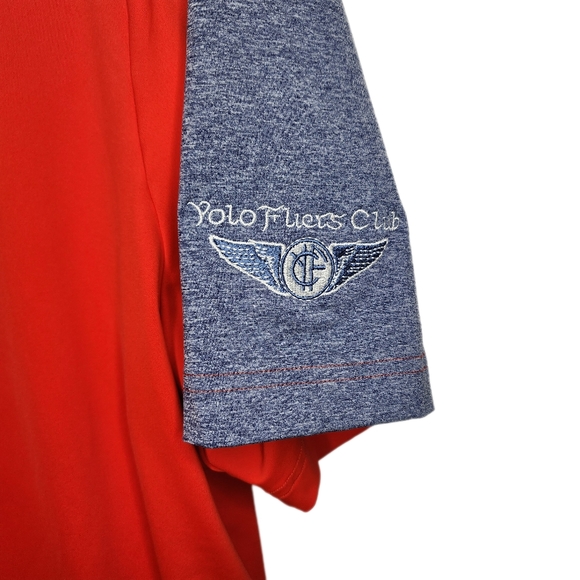 Adidas Mens 2XL U.S.A. Red White‎ Blue Athletic S/S Golf Performance Polo Shirt - Picture 4 of 6